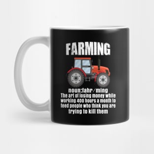 farmer farming defination t-shirt Mug